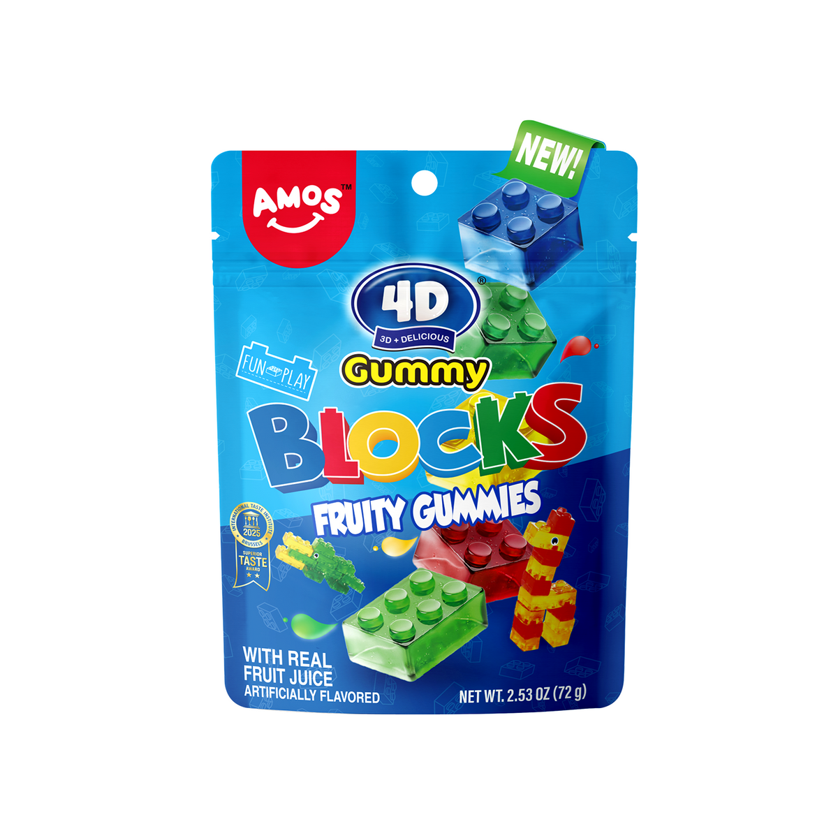 4D - Kẹo dẻo hình robot - 72g