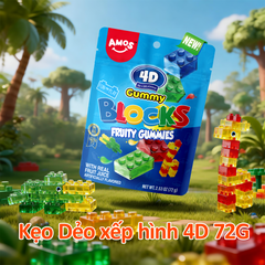 4D - Kẹo dẻo hình robot - 72g