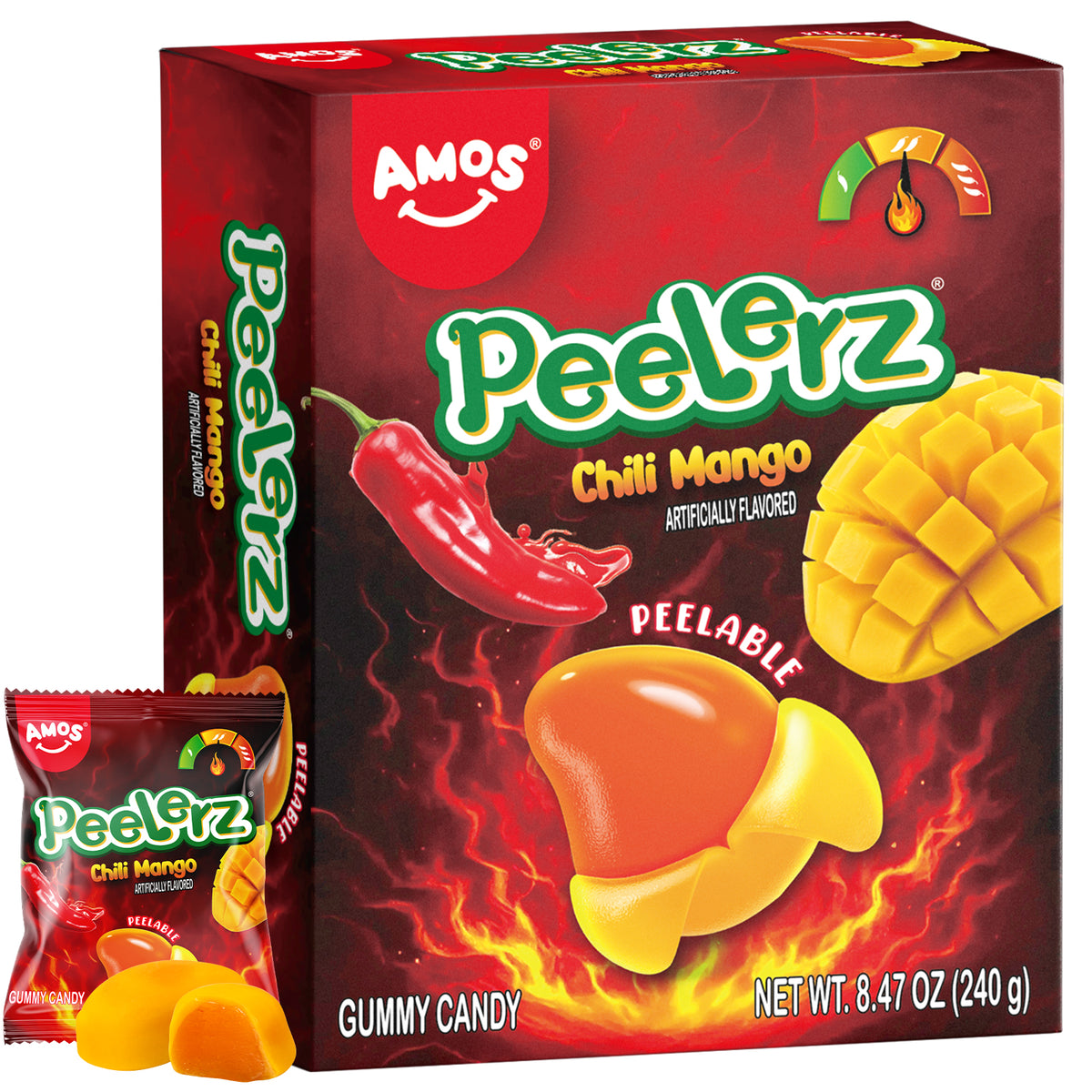 Peelerz - Kẹo dẻo vị ớt xoài bóc vỏ - Hộp 240g